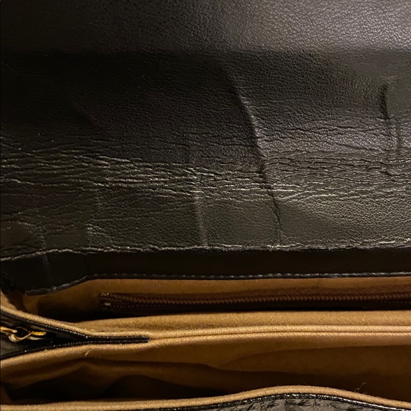 Vintage Patent Leather w/ Snakeskin Clutch / Crossbody - Picture 12 of 15